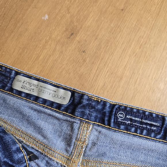 AG The Frayed Jean Distressed Exclusively For Bloomingdales Denim Short 27 - Picture 4 of 12